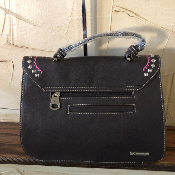 Montana West Brown Floral Cutout Crossbody NWT - Picture 4 of 6